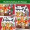 Christmas Book House Building Blocks Set-730 PCS Micro Bricks,City Miniature Building Bricks Kit with LED Light and Christmas Tree,Perfect Building Toy for Adults Kids 6+